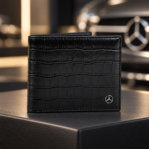 Merc Crocs Pattern 2026 Leather Wallet