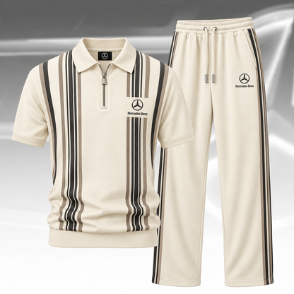 Merc Rivirea All Over Printed Zip-Polo and Sweatpants Set