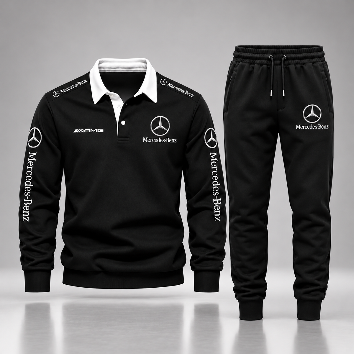 Merc Amg All Over Printed Sweater and Sweatpants Set