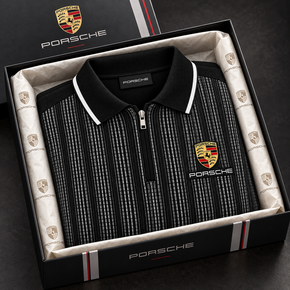 Pors 2026 Mongtoghi Luxury Zip-Polo Shirt
