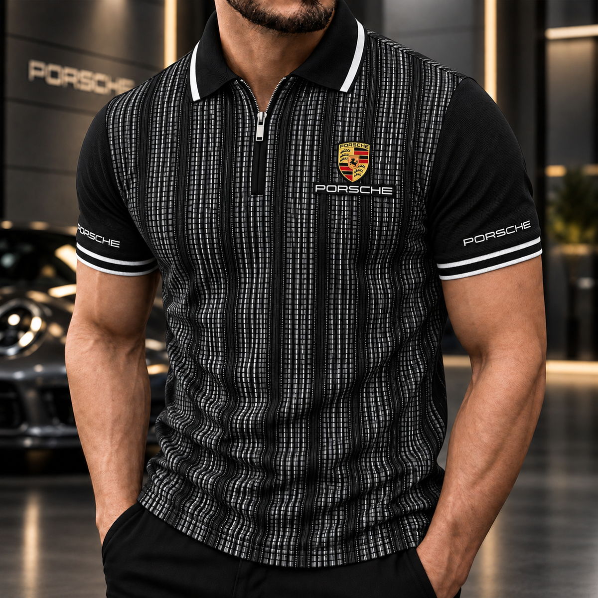 Pors 2026 Mongtoghi Luxury Zip-Polo Shirt