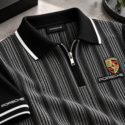 Pors 2026 Mongtoghi Luxury Zip-Polo Shirt