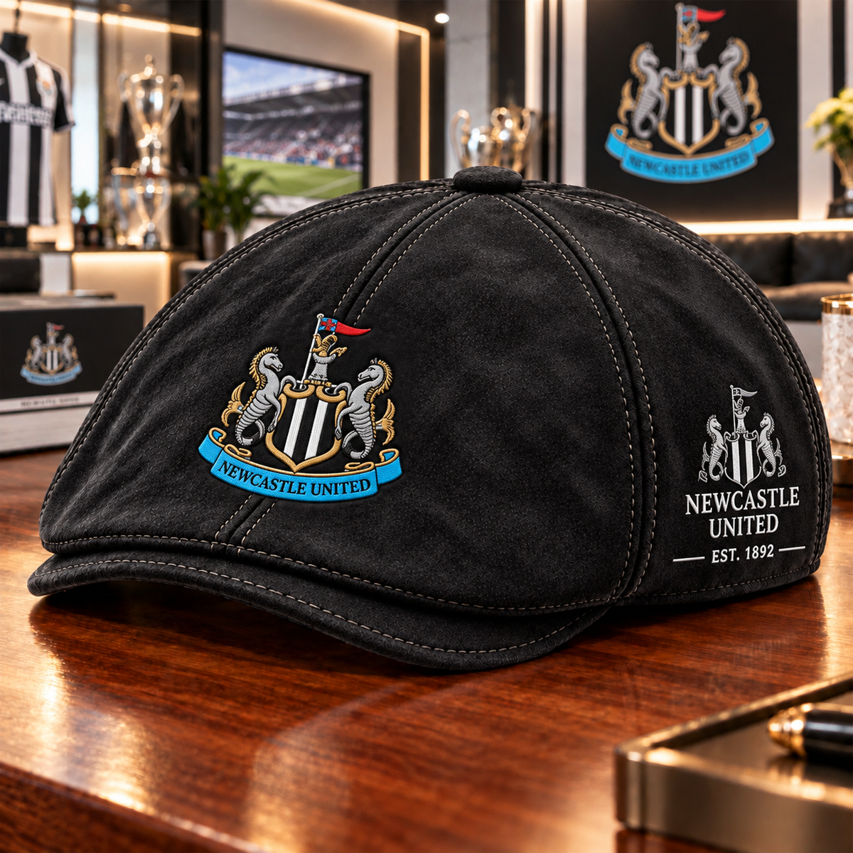 Newcastle FC The Alfred Ivy Cap , Flat Cap