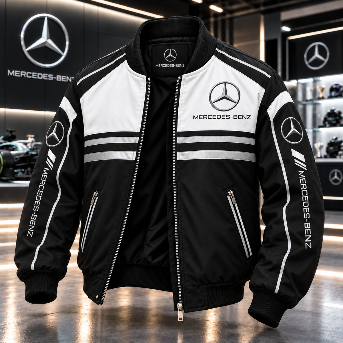 Merc Sport AMG Faux 2026 Bomber Jacket