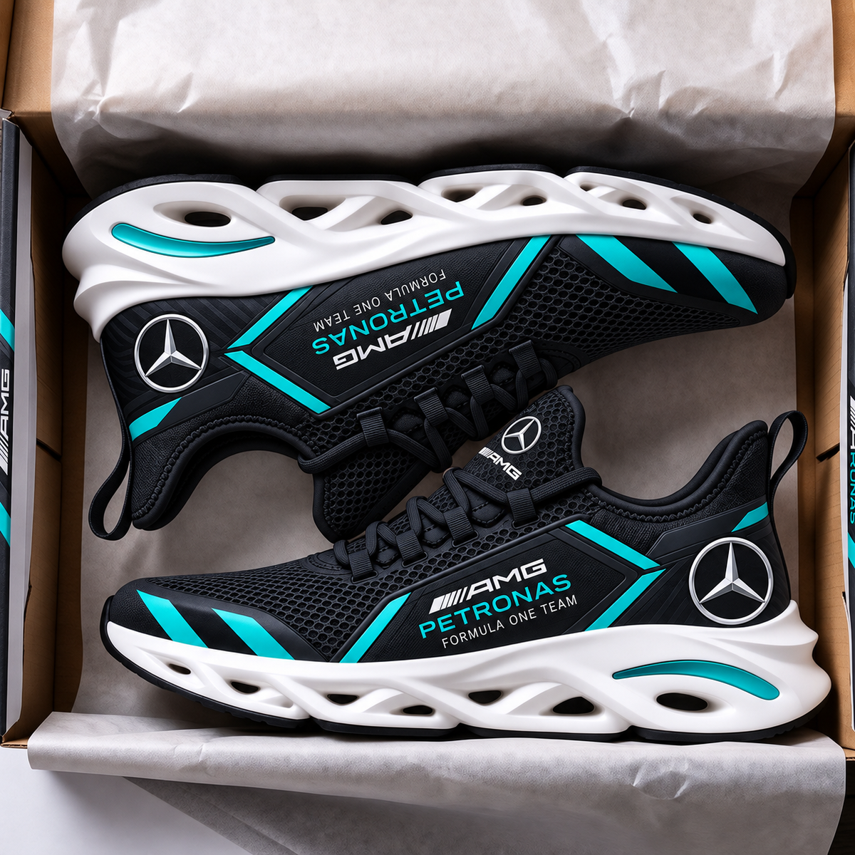 Merc F1 Petronas Chunky Custom Sneaker