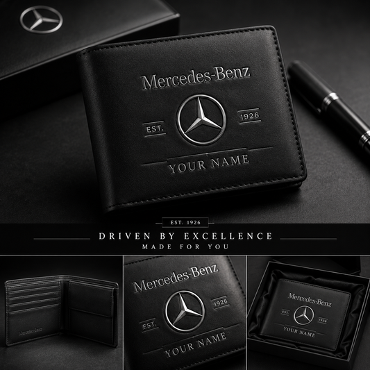 Personalized Merc 1926 Leather Wallet , Leather Gift , Father Day Gifts , Holiday Gift