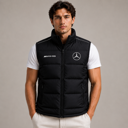 Mercedes Sleeveless Windproof Puffer Jacket