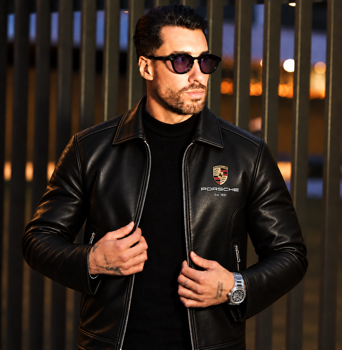 Pors Heritage 2026 Leather Collar Jacket