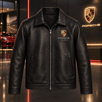 Pors Heritage 2026 Leather Collar Jacket