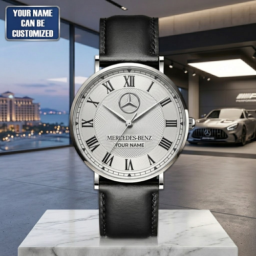 Personalized Merc Movation Leather Watch