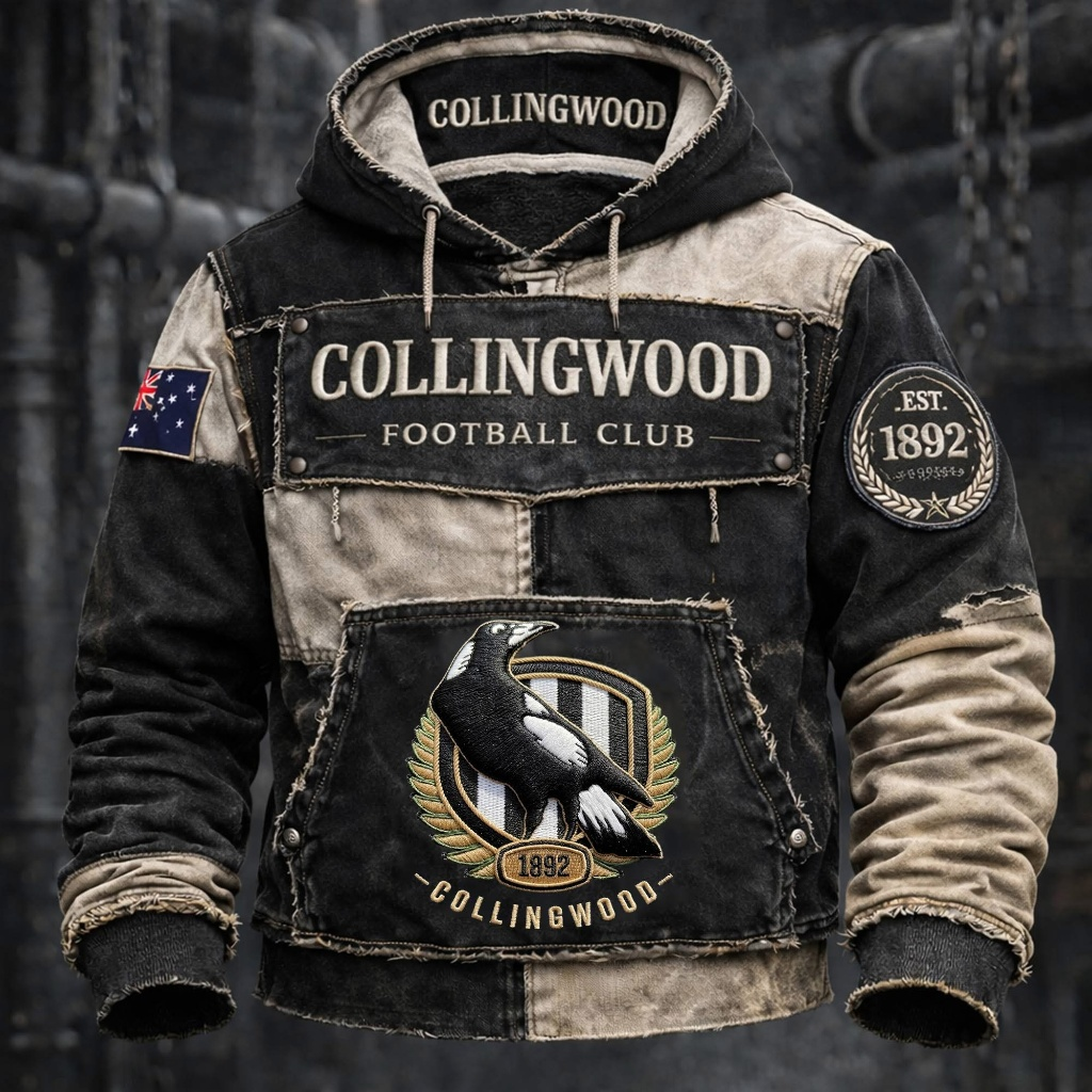 Customized Collingwood FC Est.1892 Vintage Hoodie