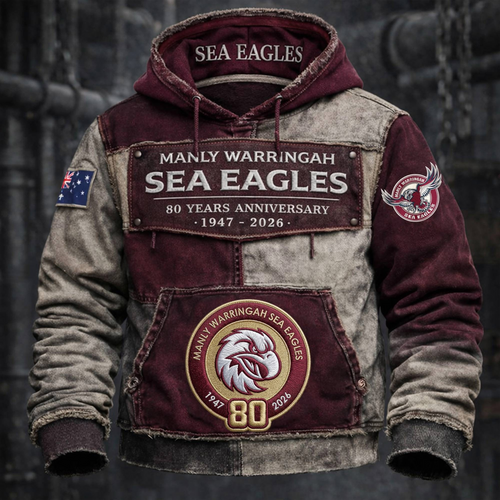 Customized Sea Eagles 80 Years Anniversary Vintage Hoodie