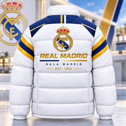 Real Hala Madrid Puffer Thermal Stand Collar Jacket