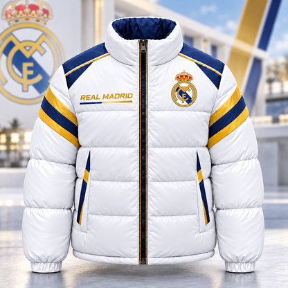 Real Hala Madrid Puffer Thermal Stand Collar Jacket