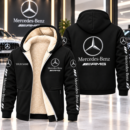 Personalized Merc Amg 2026 Fleece 3D Unisex Hooded Jacket