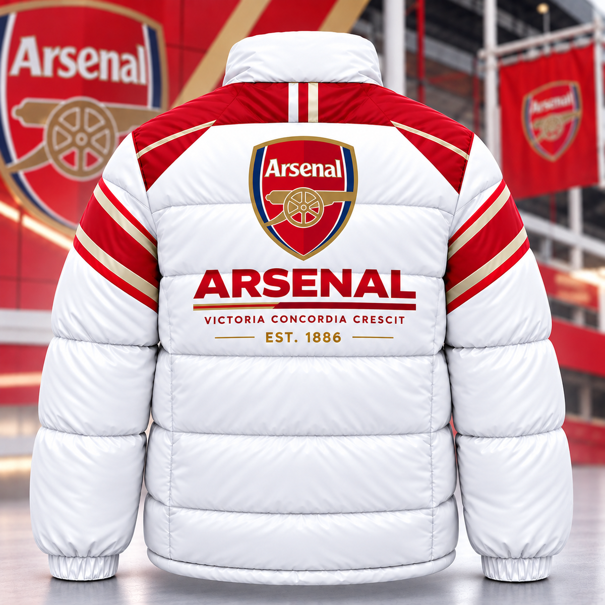 Ars The Gunners Puffer Thermal Stand Collar Jacket
