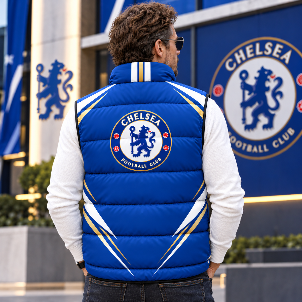 Chelsea FC 2026 Sleeveless Puffer Vest Jacket