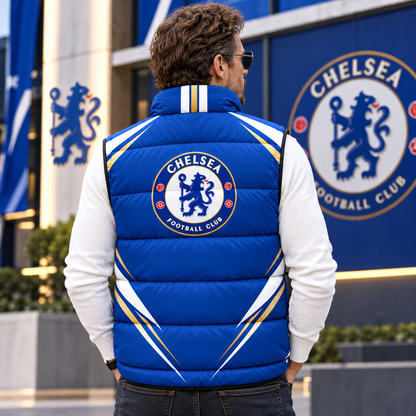 Chelsea FC 2026 Sleeveless Puffer Vest Jacket