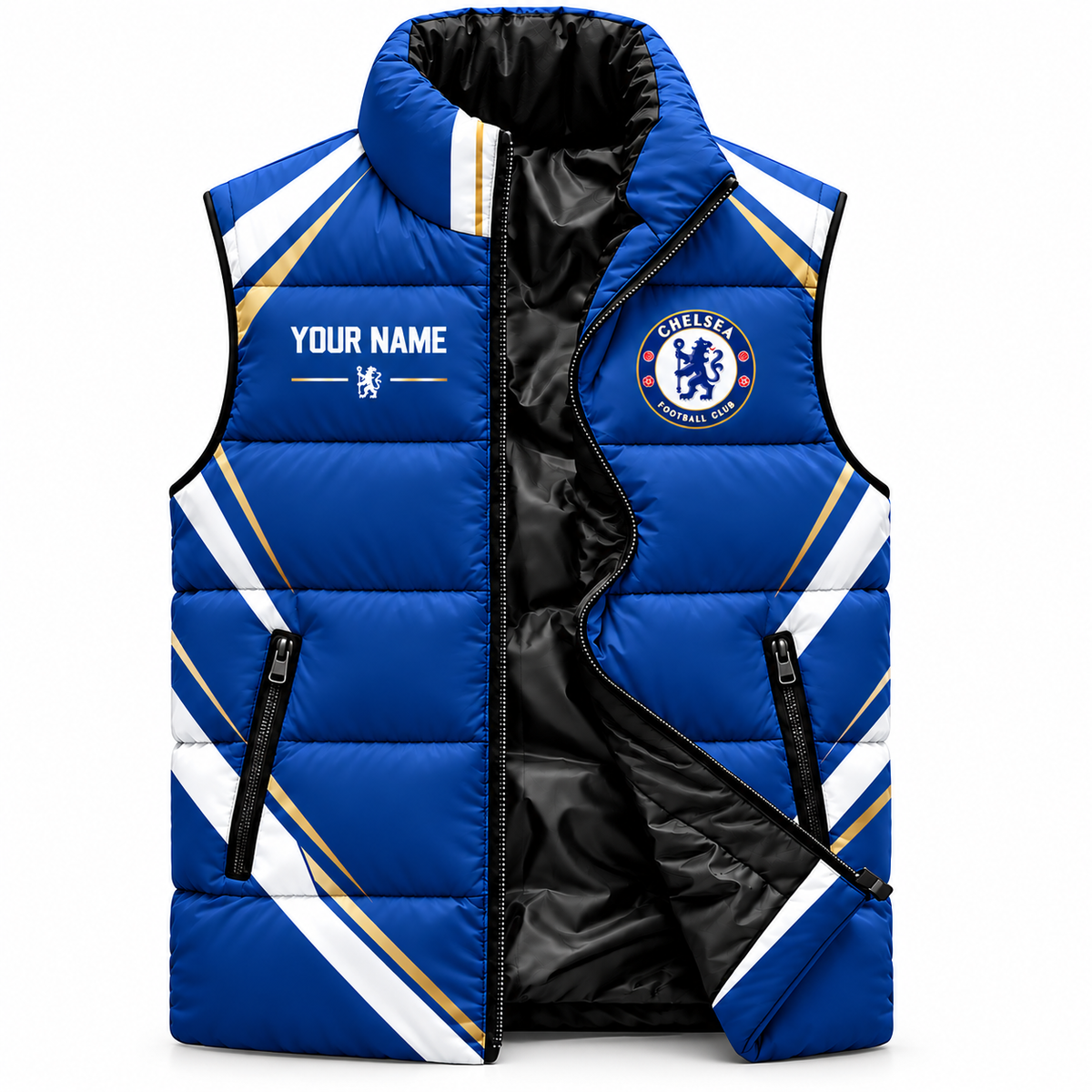 Chelsea FC 2026 Sleeveless Puffer Vest Jacket