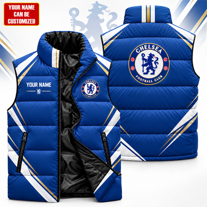 Chelsea FC 2026 Sleeveless Puffer Vest Jacket