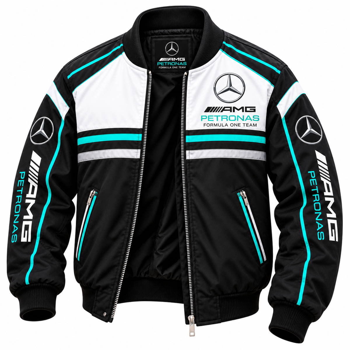 Merc Petronas Faux 2026 Bomber Jacket