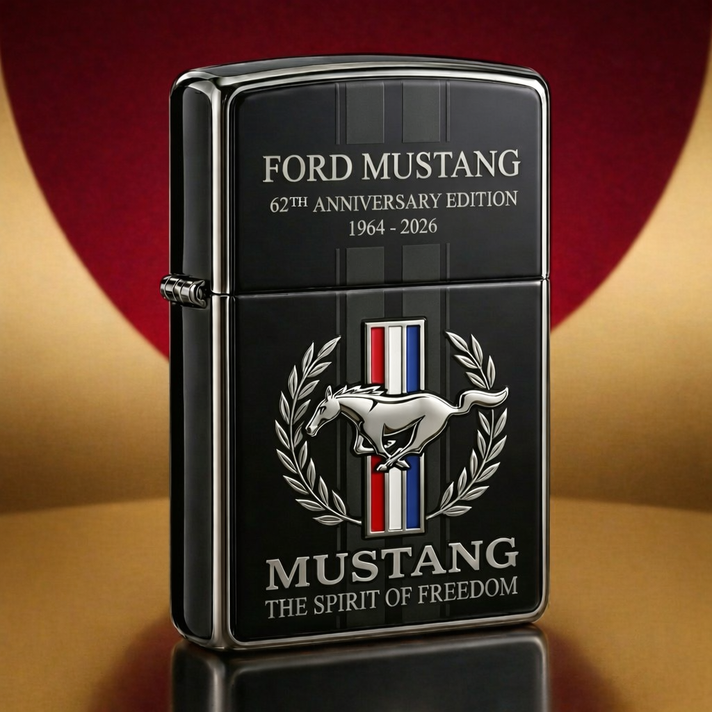 F Mustang 62th Anniversary Luxury Zippo Lighter ( 1964 - 2026 )