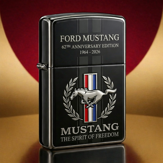 F Mustang 62th Anniversary Luxury Zippo Lighter ( 1964 - 2026 )