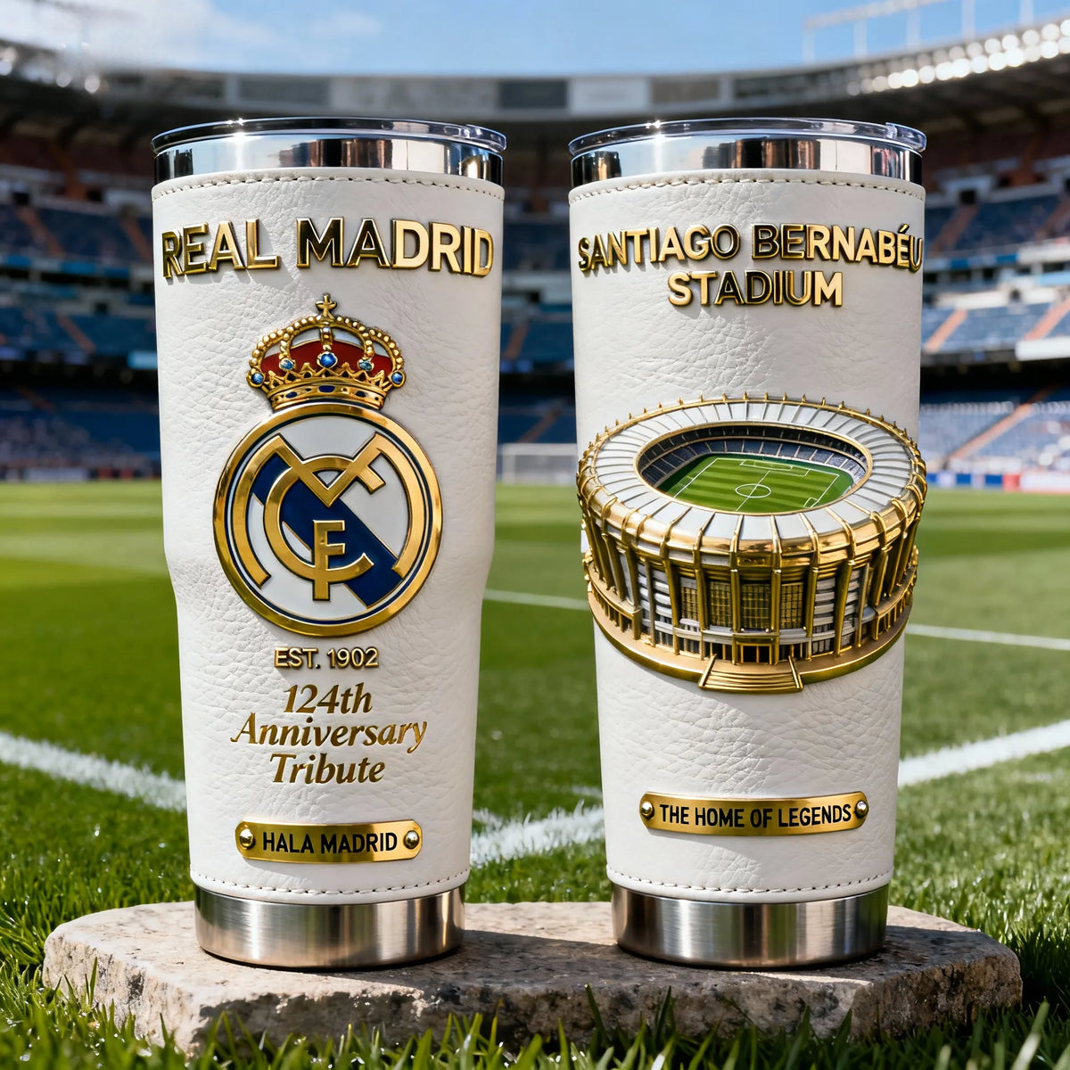 Real CF Football Club Anniversary Premium Stainless Tumbler