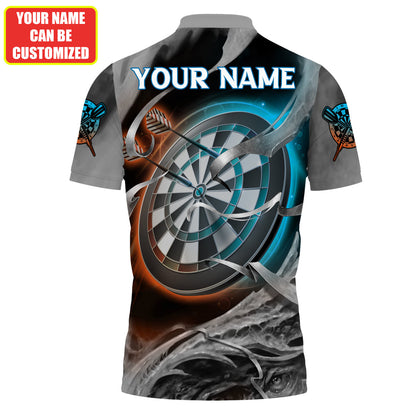 Dartboard Night Owl Personalized Name 3D Shirt For Darts Player S130701
