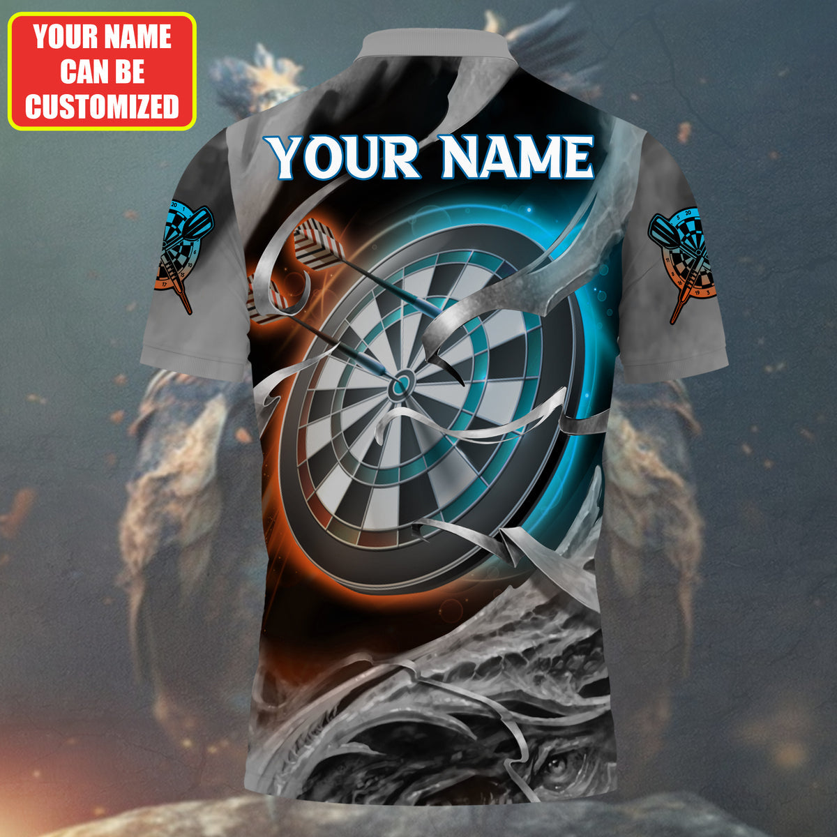 Dartboard Night Owl Personalized Name 3D Shirt For Darts Player S130701