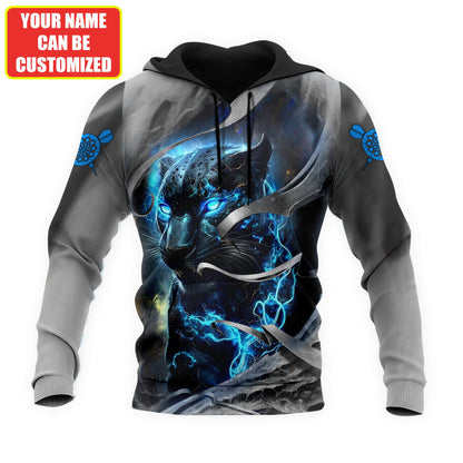 Dartboard Blue Panther Personalized Name 3D Shirt For Darts Player S070701