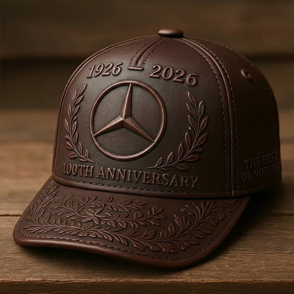 Merc 100th Anniversary Leather Vintage Classic Cap