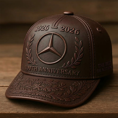 Merc 100th Anniversary Leather Vintage Classic Cap