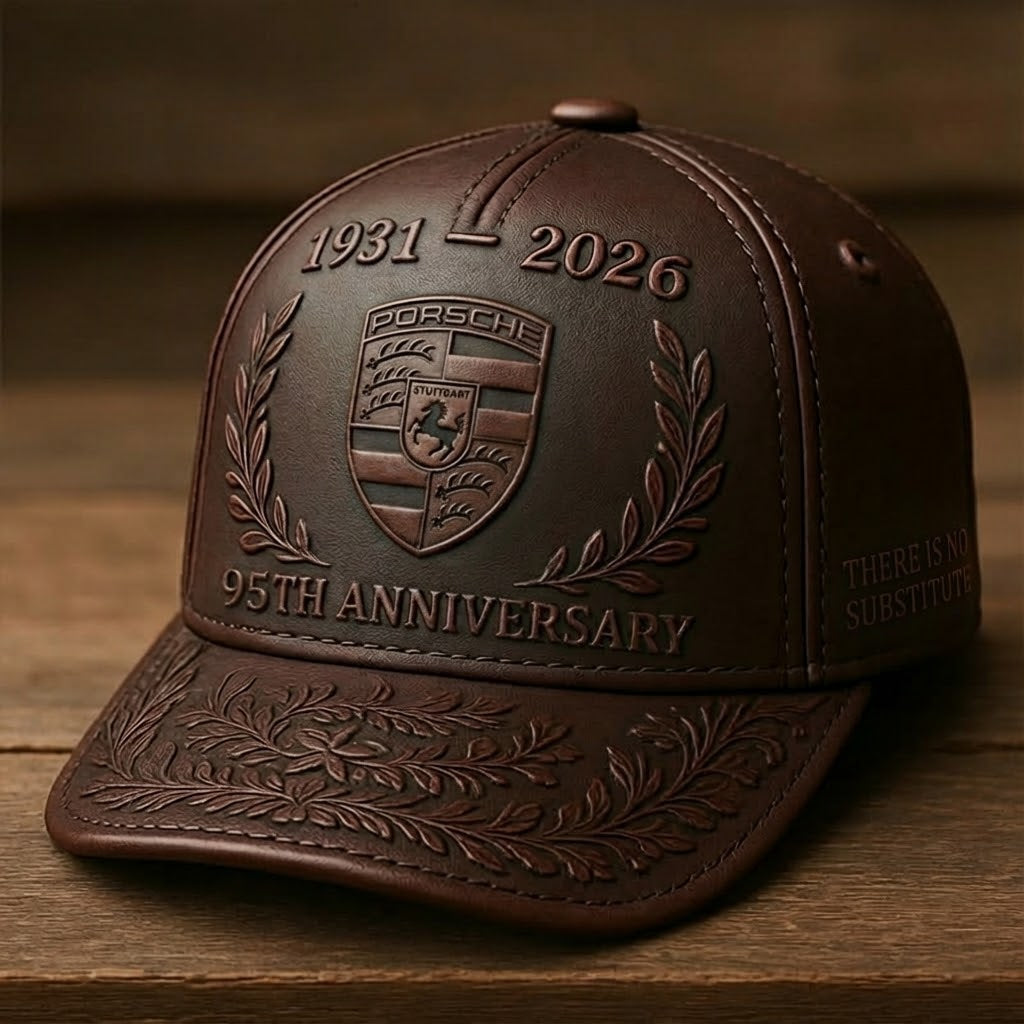 Pors 95th Anniversary Leather Vintage Classic Cap