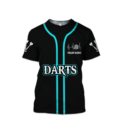 Born To Play Darts Personalized Name 3D Polo Shirt For Darts Player Q030511