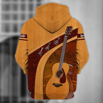 Personalized Name Guitar , Acoustic guitar 3D All Over Printed Unisex Shirts