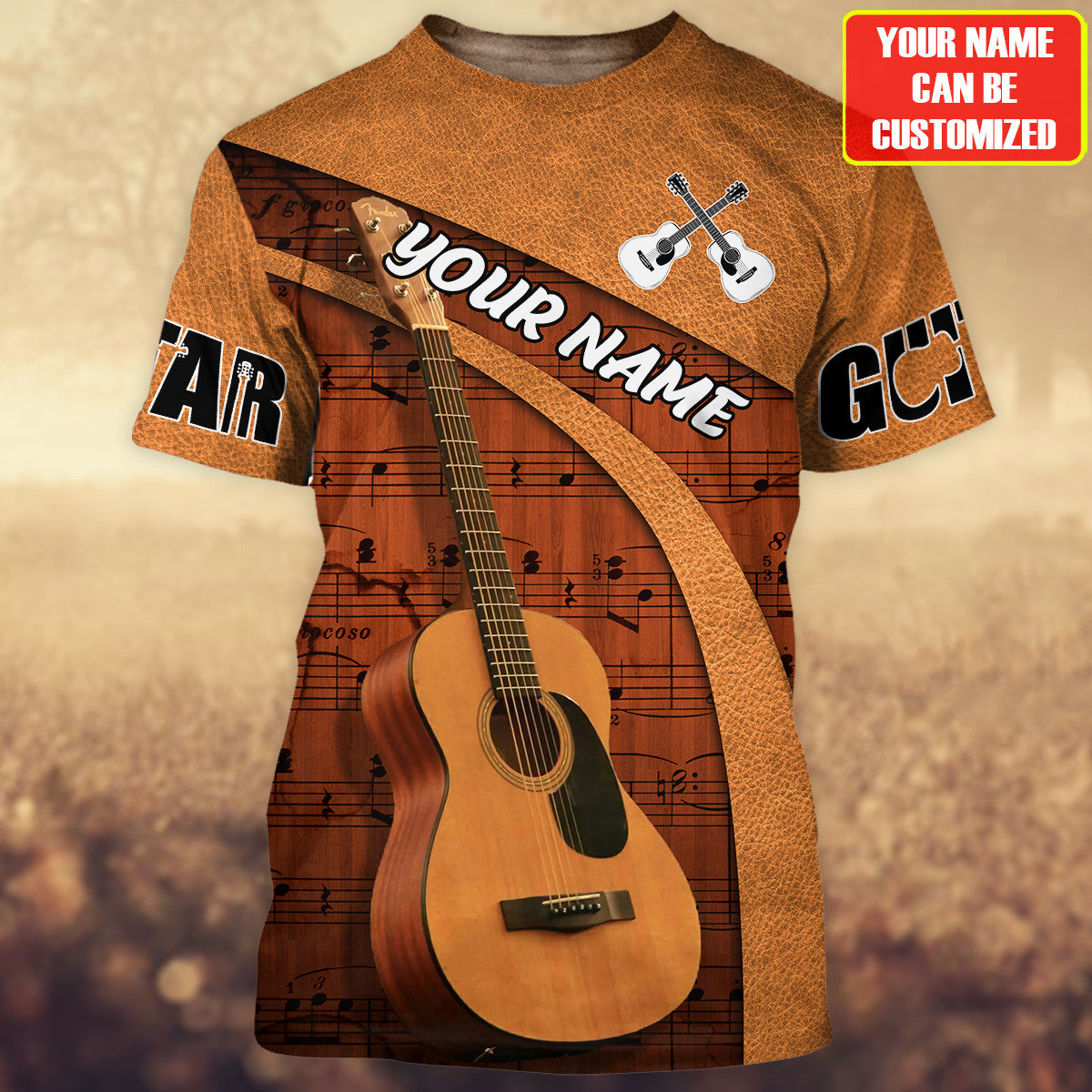 Personalized Name Guitar 9 All Over Printed Unisex Shirt - YL97