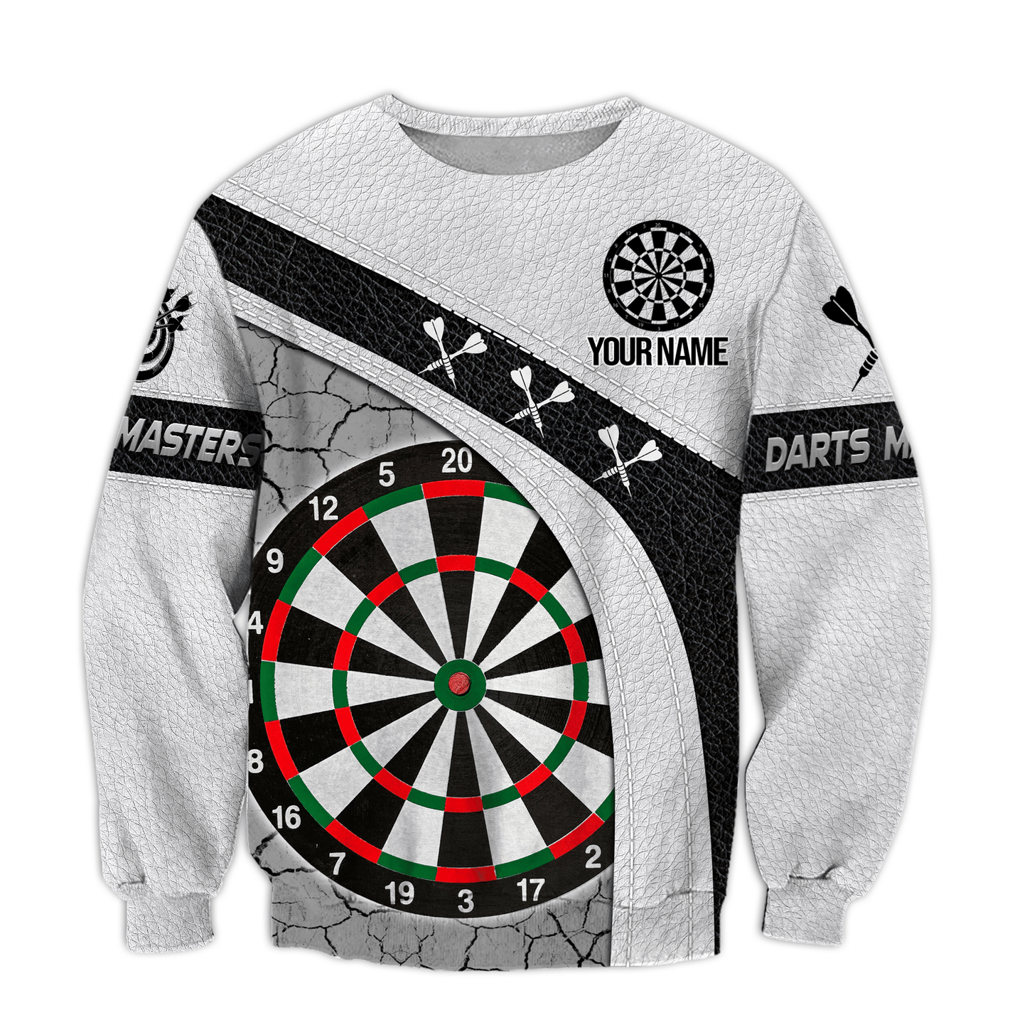 Personalized Name Darts Player All Over Printed Unisex Shirt