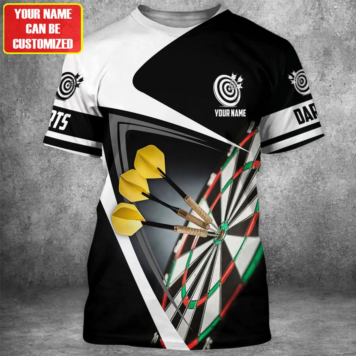 Personalized Name Darts Player All Over Printed Unisex Shirt