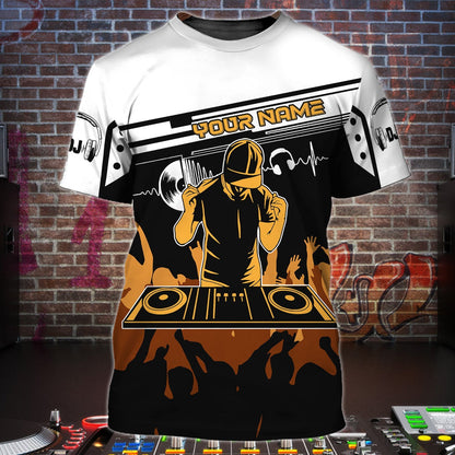 Personalized Name DJ1 Disc Jockey All Over Printed Unisex TShirt - YL97
