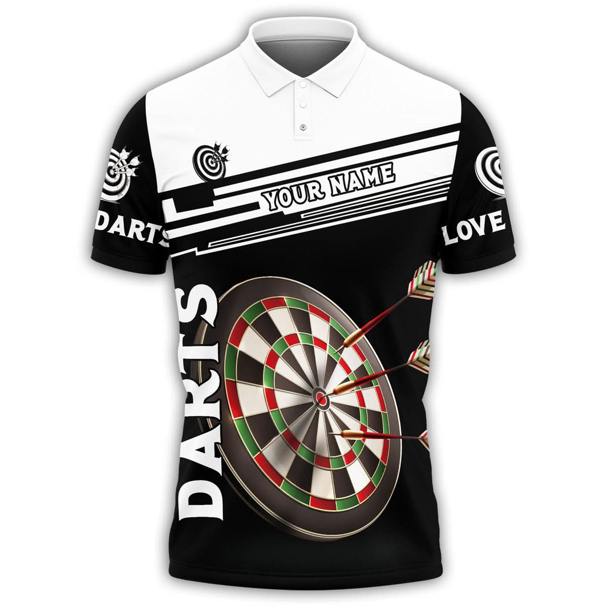 Personalized Name Darts Player NP7 All Over Printed Unisex Shirt