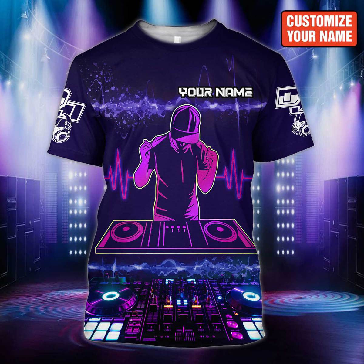 Personalized Name DJ 38 All Over Printed Unisex Shirt