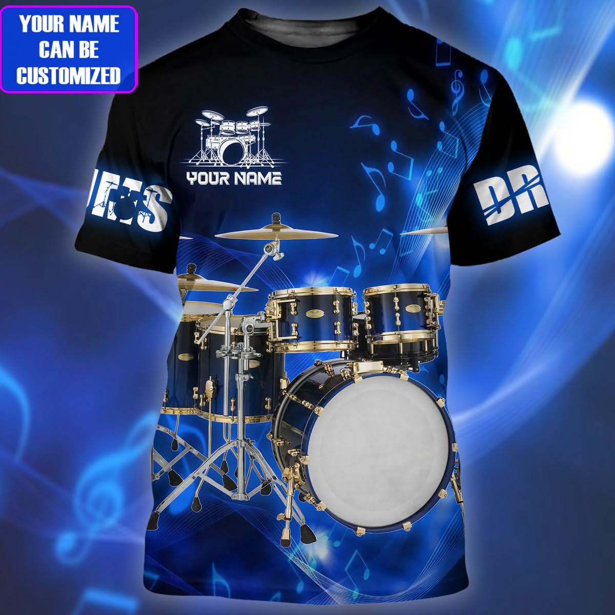 Personalized Name Drum15 All Over Printed Unisex TShirt