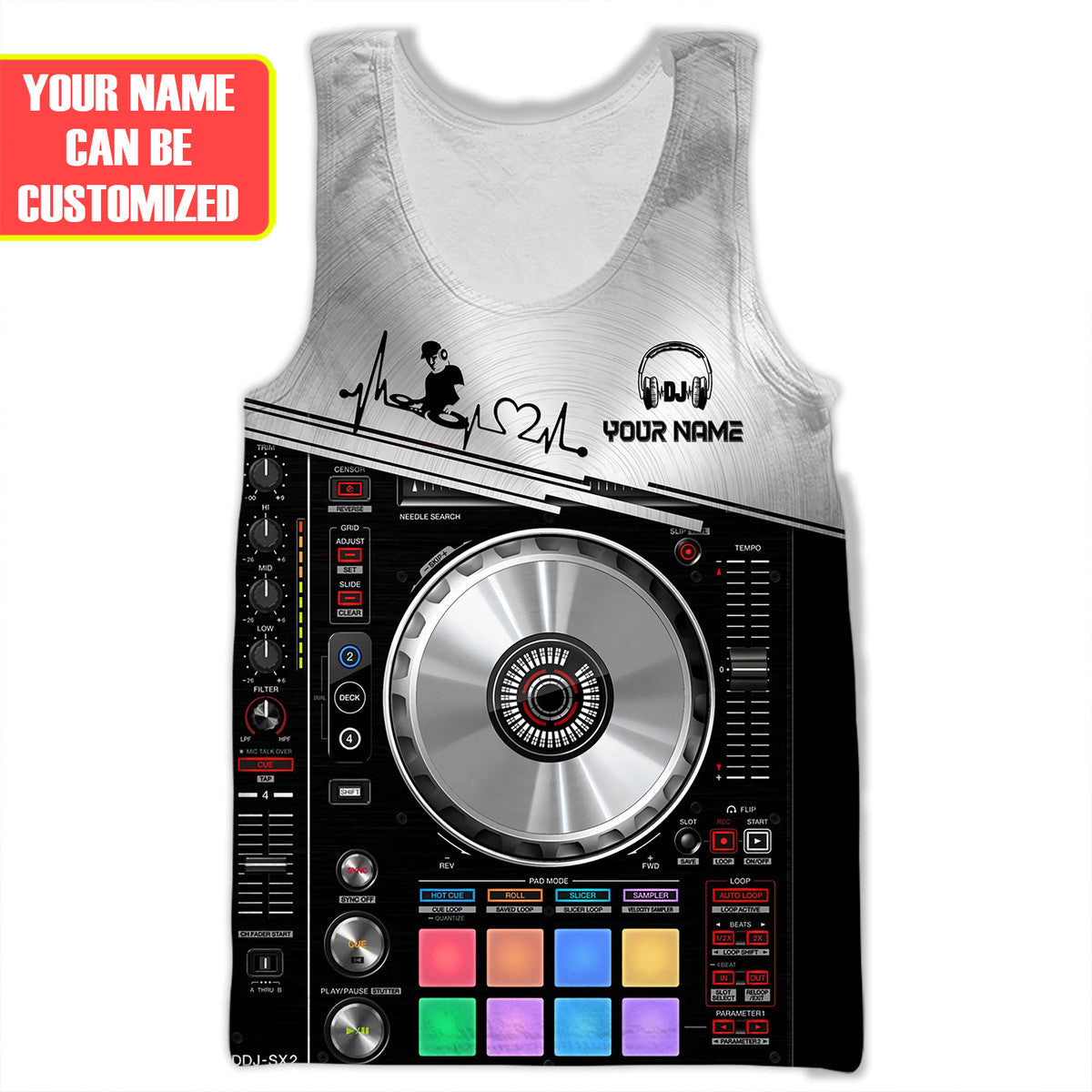 Personalized Name DJ Disc Jockey NP4 All Over Printed Unisex Shirt