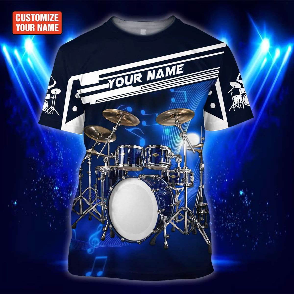 Personalized Name Drums 18 All Over Printed Unisex TShirt