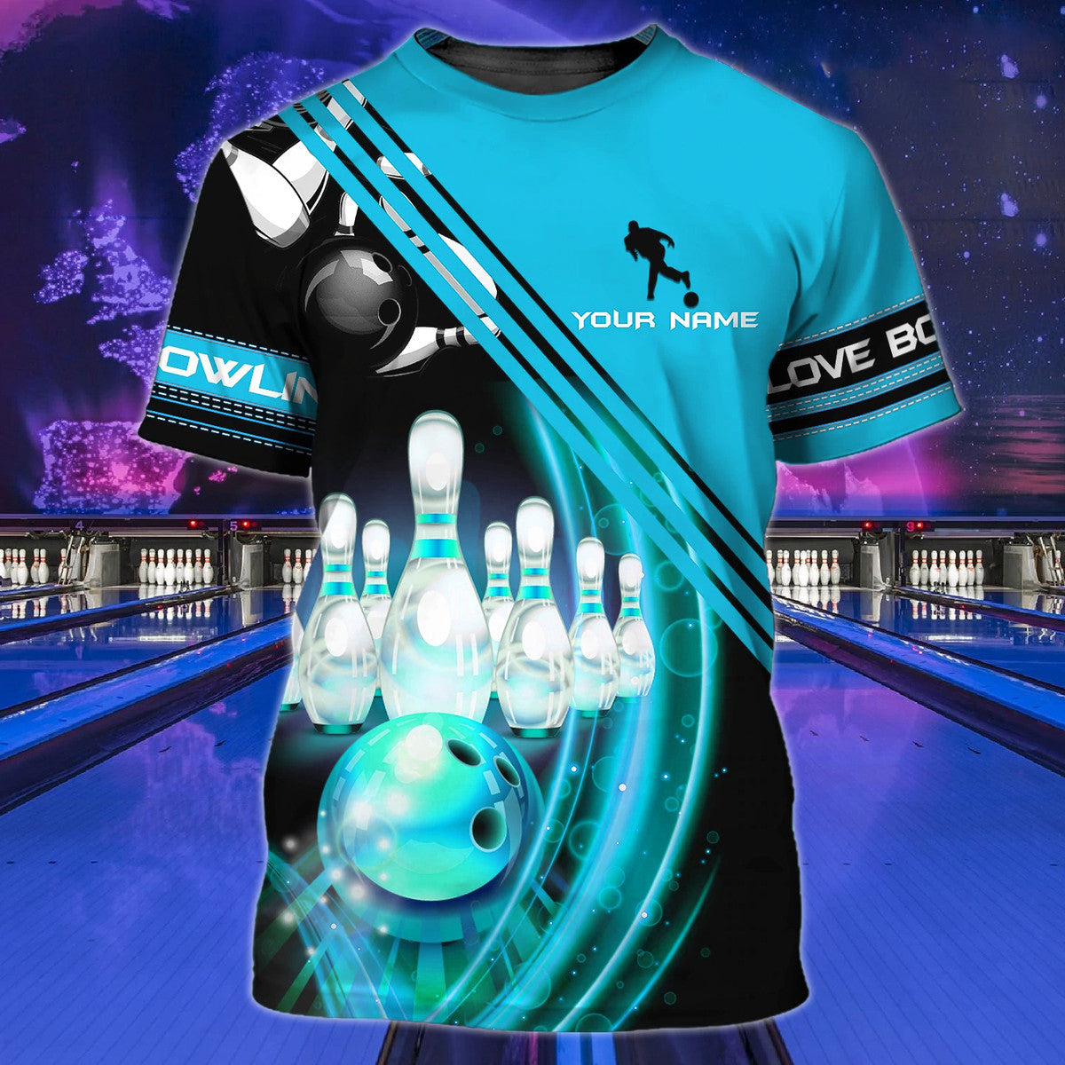 Personalized Name Bowling Player All Over Printed Unisex Shirt - LP06