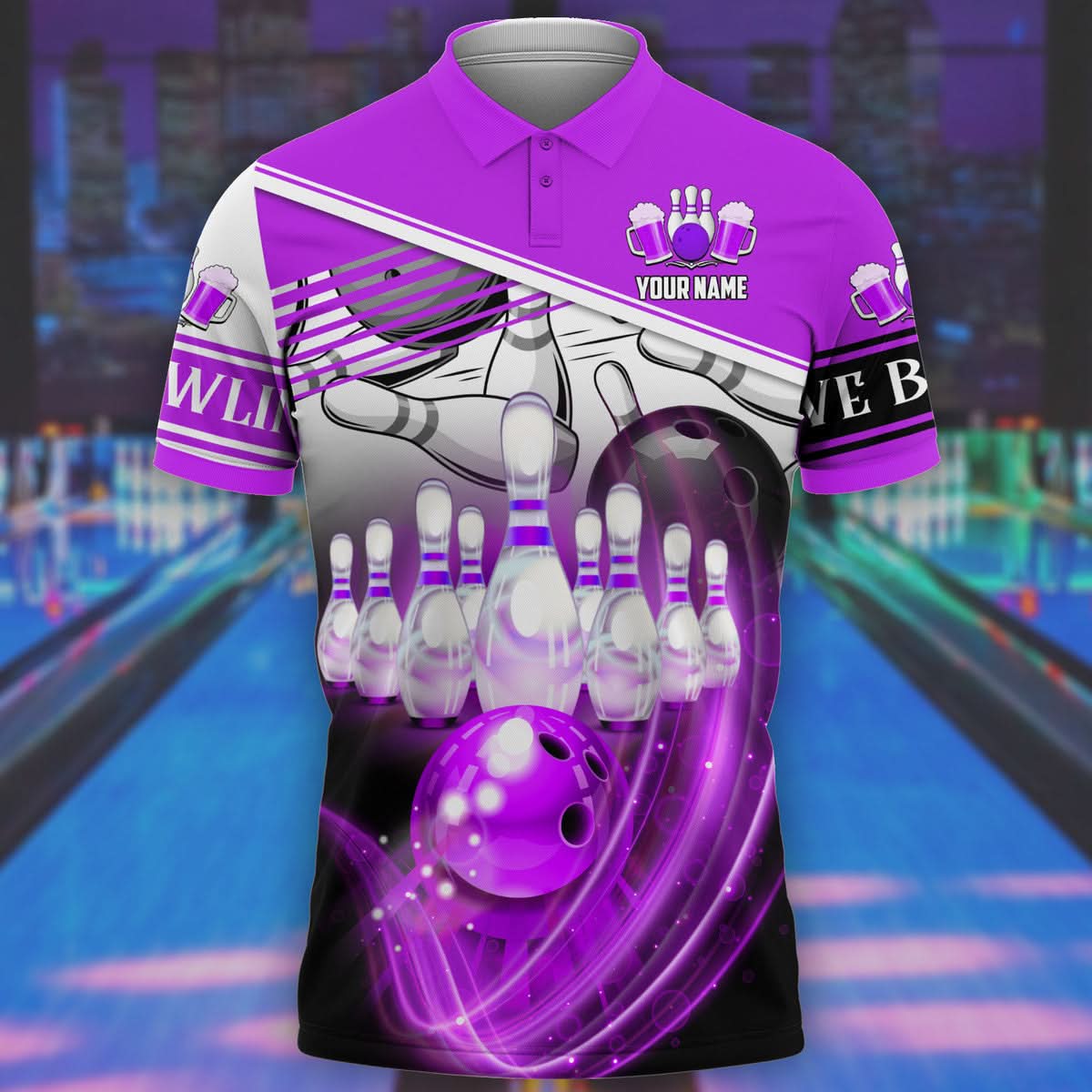 Personalized Name Bowling Player All Over Printed Unisex Shirt - LP07