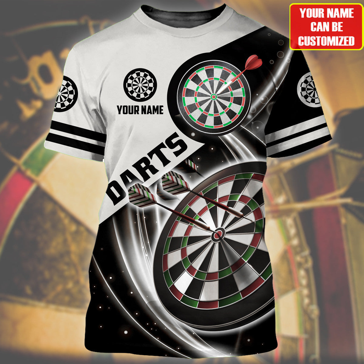Personalized Name Darts Player All Over Printed Unisex Shirt - LP09