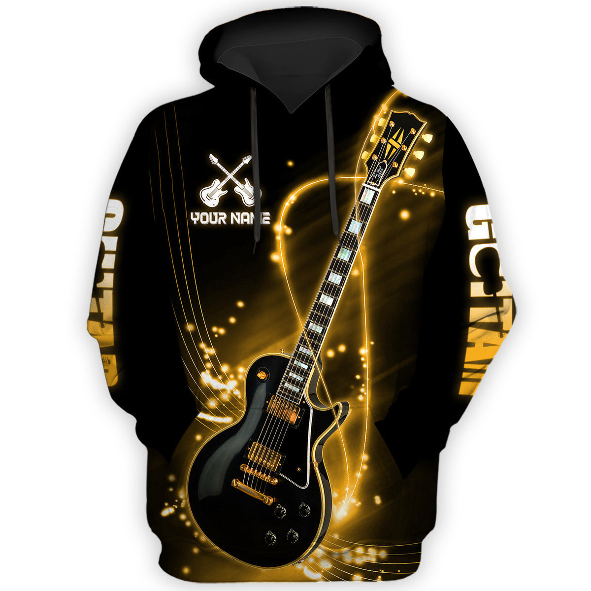 Personalized Name Electric Guitar All Over Printed Unisex Shirt