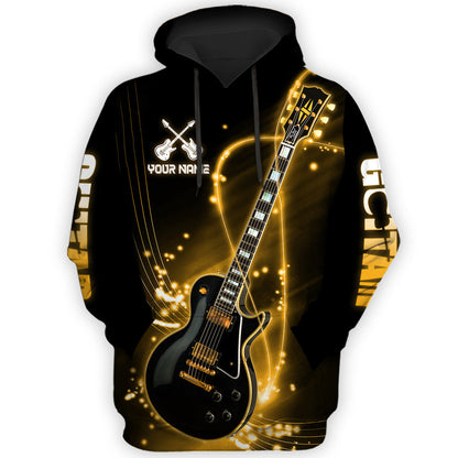Personalized Name Electric Guitar All Over Printed Unisex Shirt